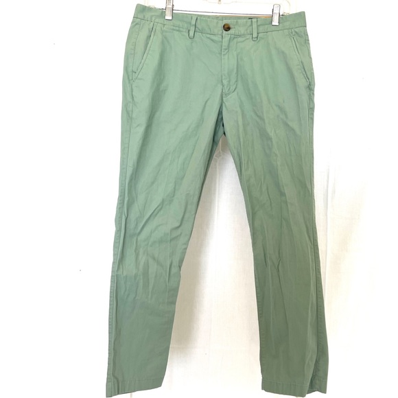 Bonobos Lightweight Chinos in tailored slim fit Light Green size 32x 28 - Picture 1 of 6
